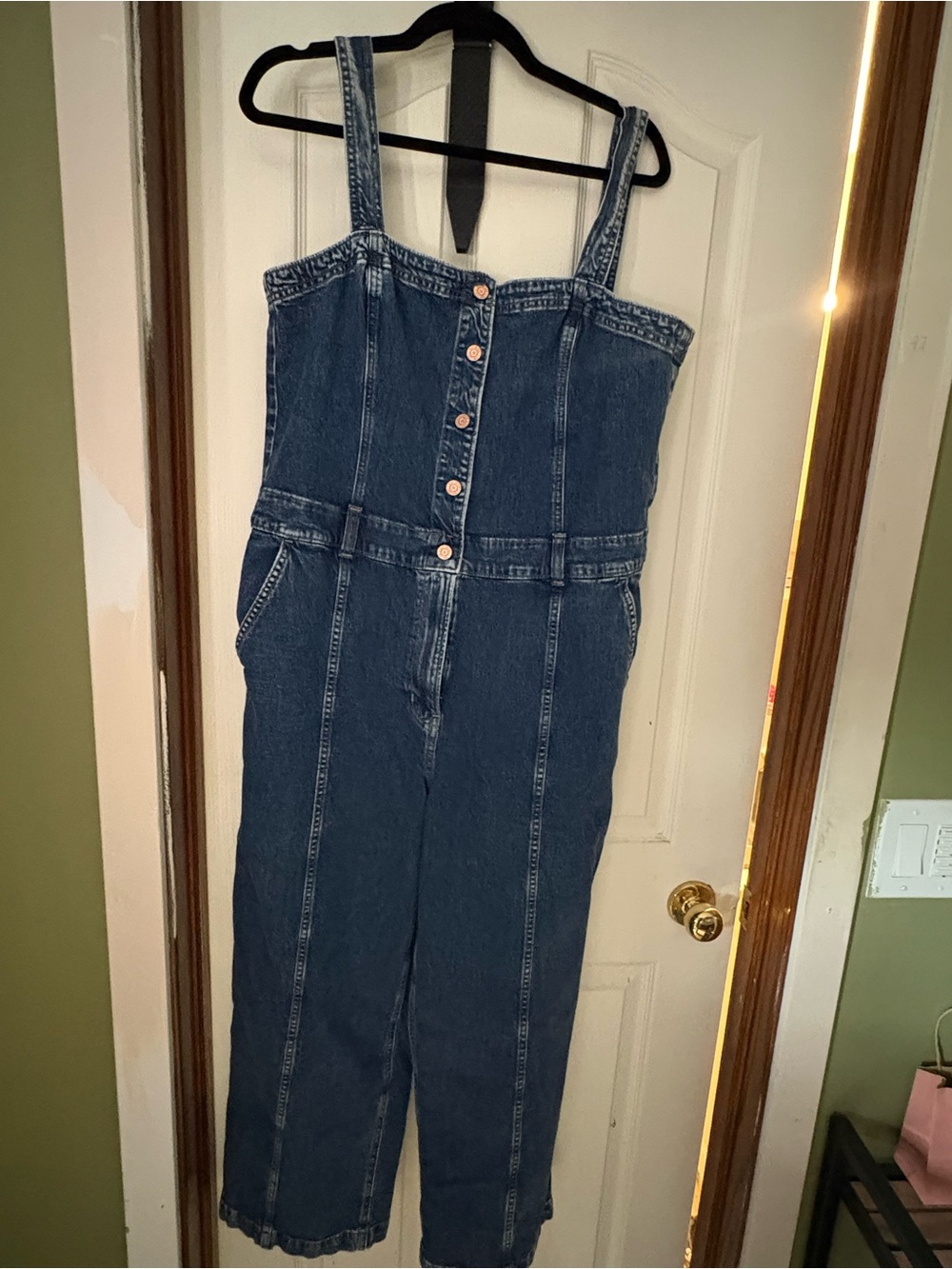 GAP Dark Blue Denim Jumpsuit